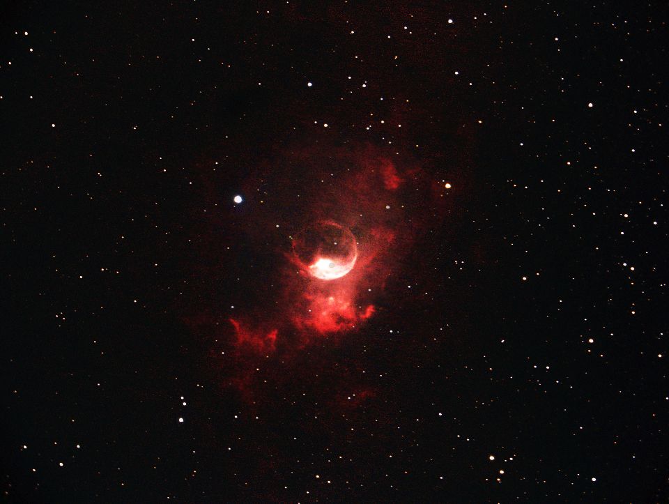 Ken Kennedy.  NGC 7635 the Bubble Nebula in Cassiopeia. January 19th 2023